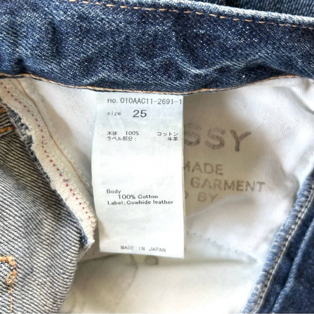Moussy x Barneys High Rise Slim Straight Ankle Denim Medium Dark Rinse 25‎ - Picture 6 of 6